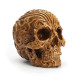 Dekoracija 3D kaukolė Calavera Medium Brown; 14x12x10cm