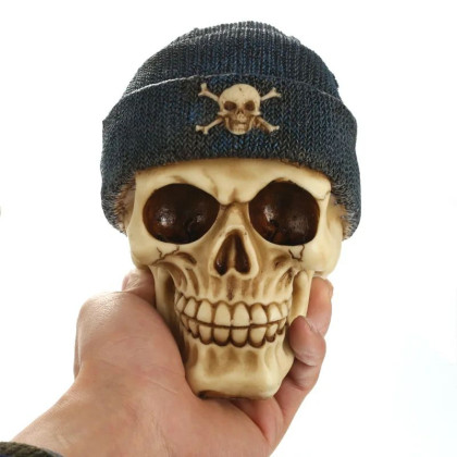 Dekoracija 3D kaukolė Nordic Skull; 14x10x13cm