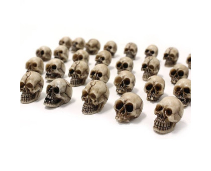 Dekoracija 3D kaukolės Mini Mini Skull; 5vnt