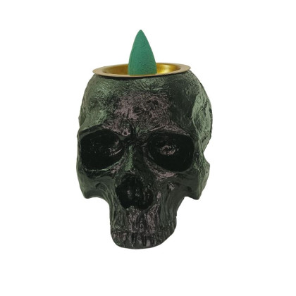 Smilkalinė dekoracija Waterfall Skull Black; 6.5x7.8cm Smilkalinė dekoracija Waterfall Skull Black; 6.5x7.8cm