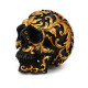Dekoracija 3D kaukolė Calavera Mini Black Gold; 10x6x8.5cm