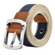 Diržas medžiaginis Person Navy Blue Stripes; 110cm