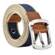 Diržas medžiaginis Person Navy Blue Stripes; 110cm