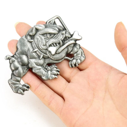 Sagtis diržui Bulldog; 8.5x5.5cm Sagtis diržui Bulldog; 8.5x5.5cm