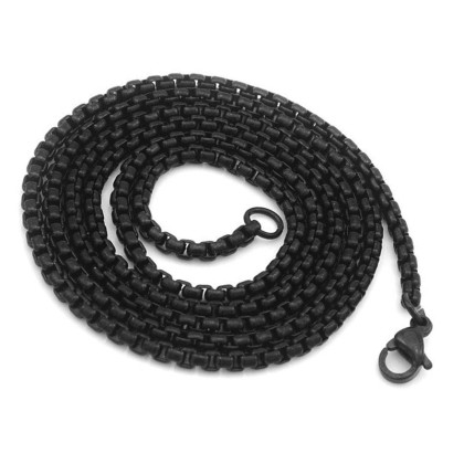 Kaklo grandinėlė X30 juodos spalvos; 45cm, 60cm Kaklo grandinėlė X30 juodos spalvos; 45cm, 60cm