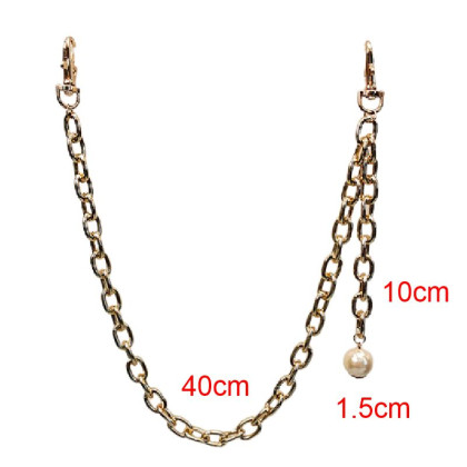 Kelnių grandinė Pearl Gold aukso spalvos; 40cm Kelnių grandinė Pearl Gold aukso spalvos; 40cm