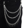 Kelnių grandinė Spikes Chain sidabro spalvos; 30/40/50cm