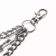 Kelnių grandinė Spikes Chain sidabro spalvos; 30/40/50cm