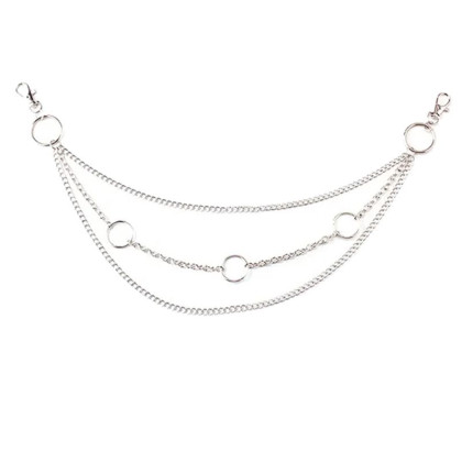 Kelnių grandinė Bubble Rings sidabro spalvos; 40/46/55cm Kelnių grandinė Bubble Rings sidabro spalvos; 40/46/55cm