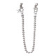 Kelnių grandinė Taw Silver Chain sidabro spalvos; 60cm