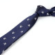 Kaklaraištis Skull Dark Blue White