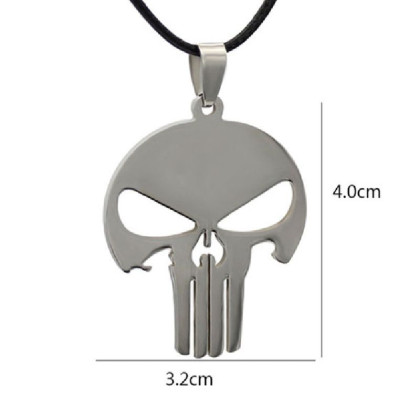 Kaklo papuošalas Punisher; 4x3.2cm Kaklo papuošalas Punisher; 4x3.2cm