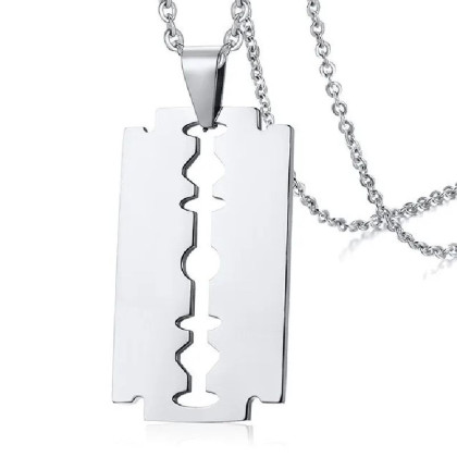 Kaklo papuošalas Peiliukas Razor; 40x22mm Kaklo papuošalas Peiliukas Razor; 40x22mm