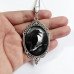 Kaklo papuošalas Gothic Crow Silver; 65x38mm