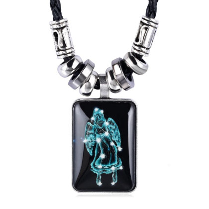 Kaklo papuošalas zodiako ženklas Mergelė Virgo; 3.5x2.6cm