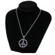 Kaklo papuošalas Skull Peace Sign; 3.8cm