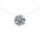 Kaklo papuošalas Crystal White 301; 8mm