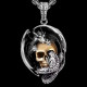 Kaklo papuošalas Immortality Skull; 35x50mm