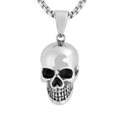 Kaklo papuošalas Lonely Skull Silver; 20x15mm Kaklo papuošalas Lonely Skull Silver; 20x15mm