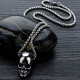 Kaklo papuošalas Lonely Skull Silver; 20x15mm
