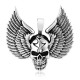 Kaklo papuošalas Skull Wings Two; 3.5x3.1cm