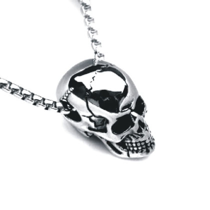 Kaklo papuošalas Shine Skull sidabro spalvos; 2.5x1.5cm Kaklo papuošalas Shine Skull sidabro spalvos; 2.5x1.5cm