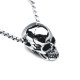 Kaklo papuošalas Shine Skull sidabro spalvos; 2.5x1.5cm