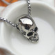 Kaklo papuošalas Shine Skull sidabro spalvos; 2.5x1.5cm