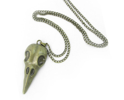 Kaklo papuošalas Animal Skull bronzos spalvos; 48x19mm