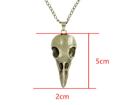 Kaklo papuošalas Animal Skull bronzos spalvos; 48x19mm