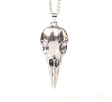 Kaklo papuošalas Animal Skull sidabro spalvos; 48x19mm