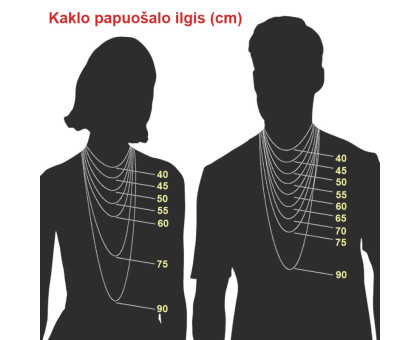 Kaklo papuošalas Trys Plieninės Kaukolės; 25mm