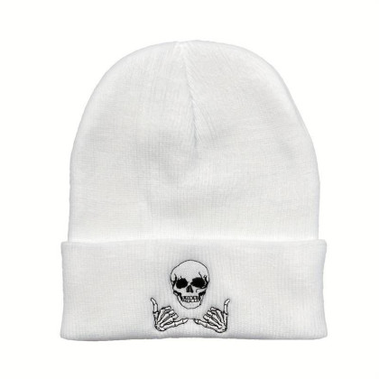 Kepurė Skull White; universalaus dydžio Kepurė Skull White; universalaus dydžio