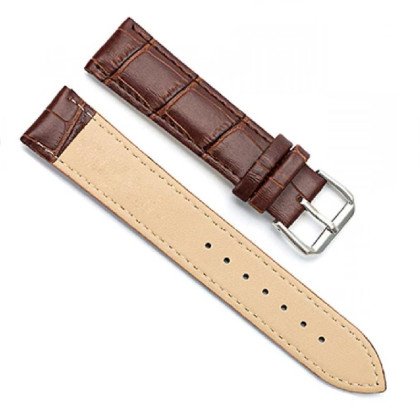 Laikrodžio dirželis Croco Brown; 20mm, 22mm Laikrodžio dirželis Croco Brown; 20mm, 22mm
