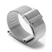 Laikrodžio dirželis Steel Silver sidabro spalvos; 18mm, 20mm, 22mm