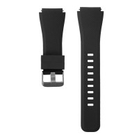 Laikrodžio dirželis Silico Black juodos spalvos; 20mm, 22mm