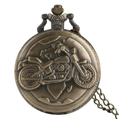 Laikrodis kišeninis Motobike Bronse; kvarcinis Laikrodis kišeninis Motobike Bronse; kvarcinis