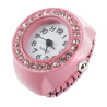 Laikrodis žiedas Pink, kvarcinis; universalaus dydžio