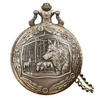 Laikrodis kišeninis Vilkai; kvarcinis