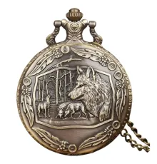 Laikrodis kišeninis Vilkai; kvarcinis