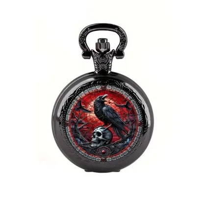 Laikrodis kišeninis Crow&Skull; kvarcinis