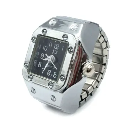 Laikrodis žiedas Bozhi Square, kvarcinis; universalaus dydžio