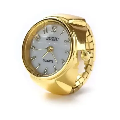 Laikrodis žiedas Bozhi Gold, kvarcinis; universalaus dydžio