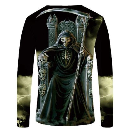 Marškinėliai ilgomis rankovėmis Giltinė soste; L, XL Marškinėliai ilgomis rankovėmis Giltinė soste; L, XL