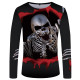 Marškinėliai ilgomis rankovėmis Steel Skull; L, XL