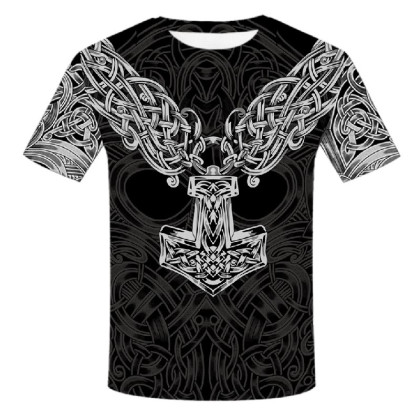 Marškinėliai trumpomis rankovėmis Mjolnir Hammer; L, XL Marškinėliai trumpomis rankovėmis Mjolnir Hammer; L, XL