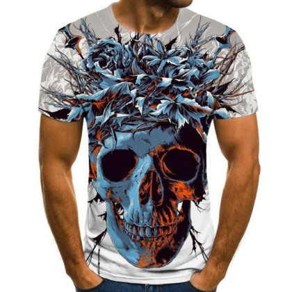 Marškinėliai trumpomis rankovėmis Skull Fiesta; L, XL Marškinėliai trumpomis rankovėmis Skull Fiesta; L, XL