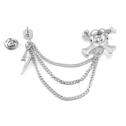 Segė Lightning Skull Silver; 7.5x4cm Segė Lightning Skull Silver; 7.5x4cm