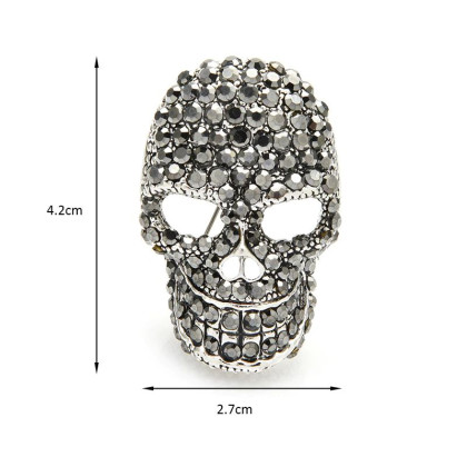 Segė Skull Crystal Black; 4.2x2.7cm Segė Skull Crystal Black; 4.2x2.7cm