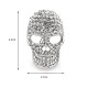 Segė Skull Crystal Silver; 4.2x2.7cm